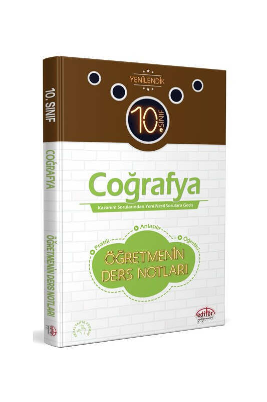 Editör Yayınları 10. Sınıf Coğrafya Öğretmenin Ders Notları