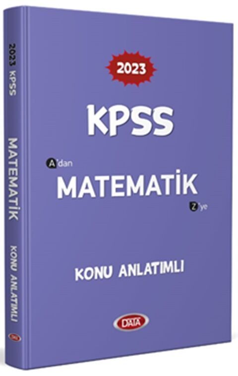 Data Yayınları 2023 KPSS Matematik Konu Anlatımlı