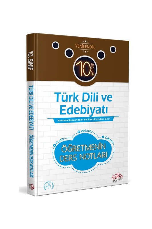 Editör Yayınları 10. Sınıf Türk Dili ve Edebiyatı Öğretmenin Ders Notları