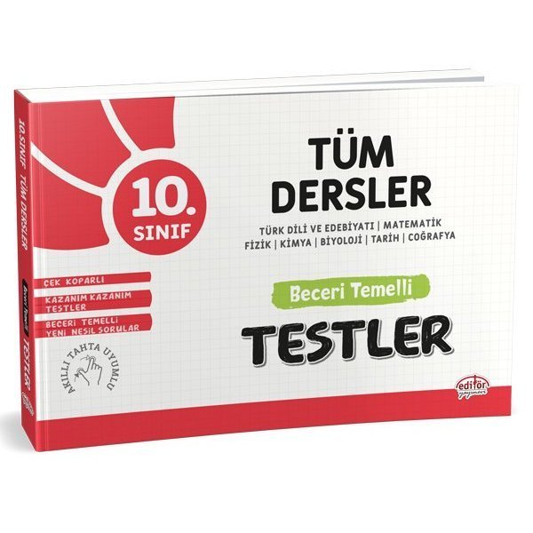 Editör Yayınları 10. Sınıf Tüm Dersler Beceri Temelli Testler