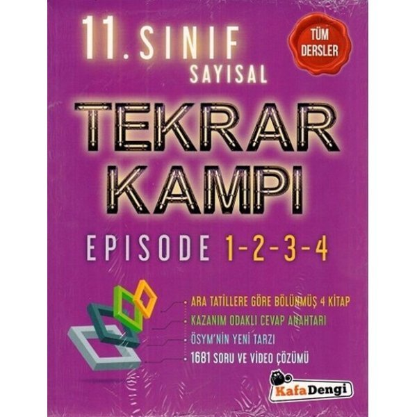 Kafa Dengi Yayınları 11. Sınıf Sayısal Tüm Dersler Tekrar Kampı