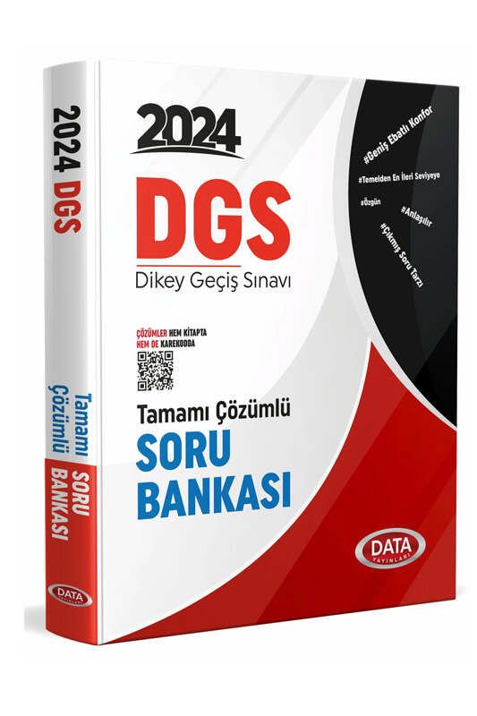 Data Yayınları 2024 DGS Tamamı Çözümlü Soru Bankası