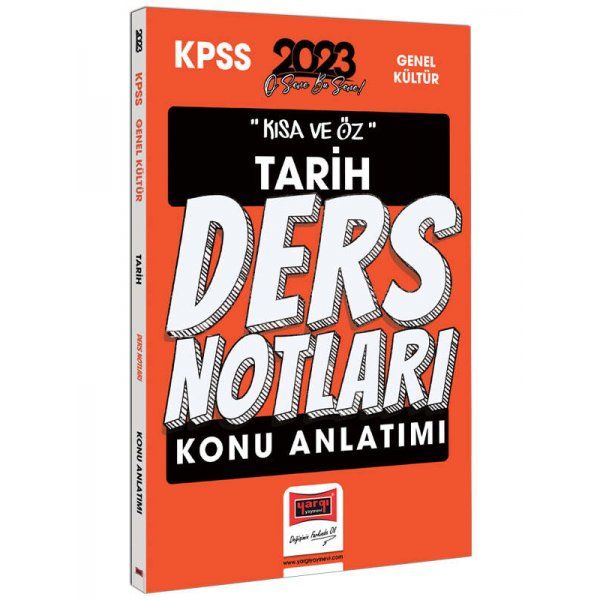 Yargı Yayınları 2023 KPSS Kısa ve Öz Tarih Konu Anlatımı Ders Notları