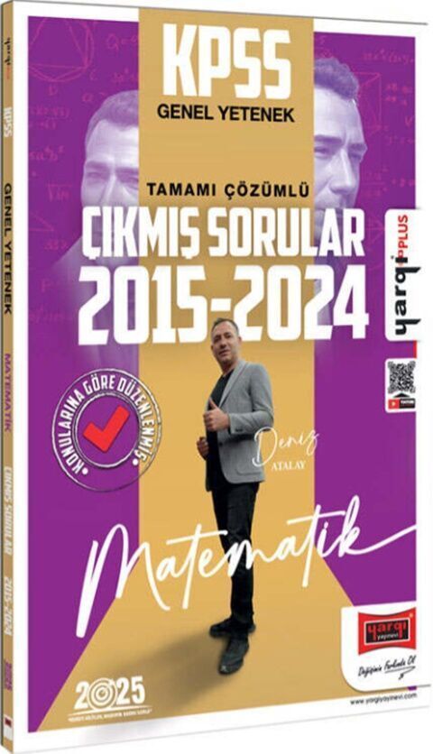 Yargı Yayınları 2025 KPSS Genel Yetenek Matematik 2015-2024 Konularına Göre Düzenlenmiş Tamamı Çözümlü Çıkmış Sorular