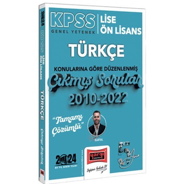 Yargı Yayınları 2024 KPSS Lise Ön Lisans Türkçe Konularına Göre Düzenlenmiş 2010 2022 Tamamı Çözümlü Çıkmış Sorular