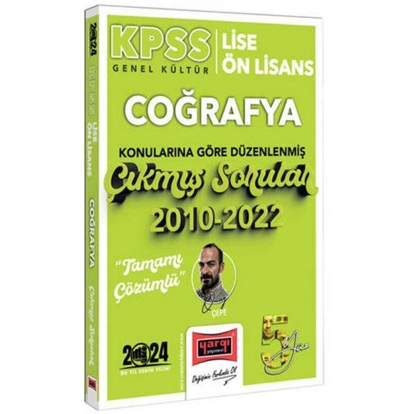 Yargı Yayınları 2024 KPSS Lise Ön Lisans Genel Kültür Coğrafya Konularına Göre Düzenlenmiş 2010 2022 Tamamı Çözümlü Çıkmış So