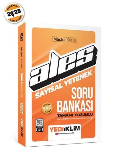 Yediiklim Yayınları 2025 ALES Sayısal Yetenek Tamamı Çözümlü Soru Bankası
