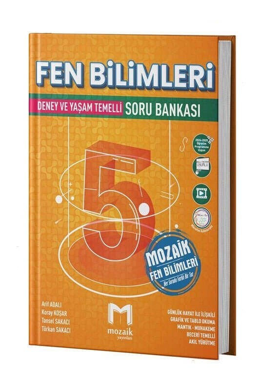 Mozaik Yayınları 2025 5.Sınıf Fen Bilimleri Soru Bankası