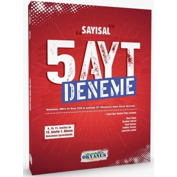 Okyanus Yayınları AYT Sayısal 5 Deneme