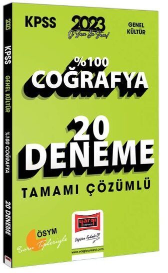 Yargı Yayınları 2023 KPSS Coğrafya Tamamı Çözümlü 20 Deneme