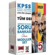 Yargı Yayınları 2024 KPSS Lise Ön Lisans 5Yüz Ekibi GKGY Tüm Dersler Çözümlü ve Cevaplı Modüler Soru Bankası Seti