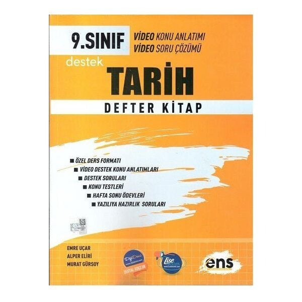 ENS Yayıncılık 9. Sınıf Tarih Defter Kitap