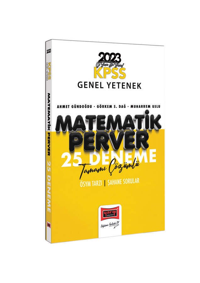 Yargı Yayınları 2023 KPSS Matematikperver Tamamı Çözümlü 25 Deneme
