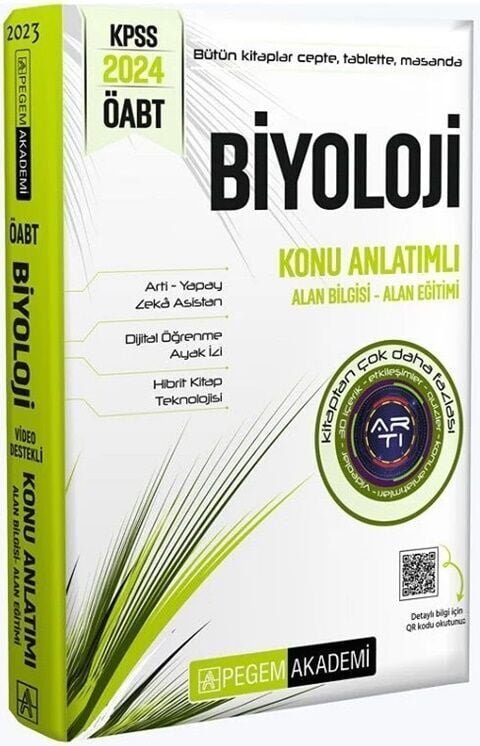 Pegem Yayınları 2024 ÖABT Biyoloji Öğretmenliği Konu Anlatımlı