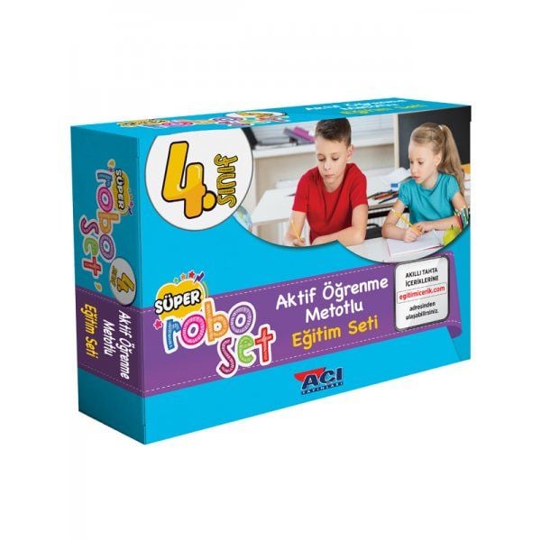 Bilgiseli Yayınları 4.Sınıf Süper ROBOSET Aktif Öğrenme Metotlu Eğitim Seti