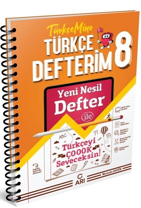 Arı Yayıncılık 8. Sınıf Türkçemino Akıllı Türkçe Defteri