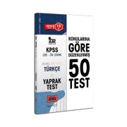 Yargı Yayınları 2022 KPSS Lise Ön Lisans Genel Yetenek Türkçe Yaprak Test