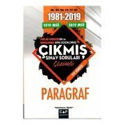 Çap Yayınları Türkçe Paragraf Çözümlü Çıkmış Sınav Soruları