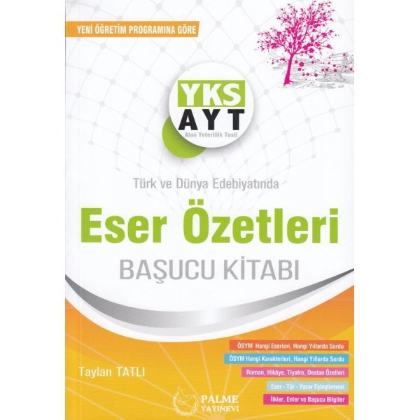 Palme Yayınları YKS AYT Türk ve Dünya Edebiyatında Eser Özetleri