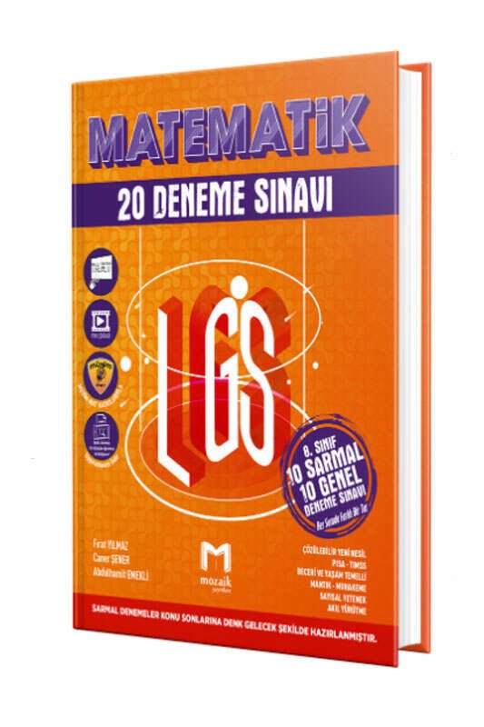 Mozaik Yayınları 2025 8.Sınıf Matematik 20 Deneme Sınavı