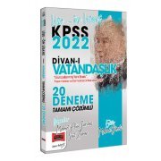 Yargı Yayınları 2022 KPSS Lise Ön Lisans Divanı Vatandaşlık Tamamı Çözümlü 20 Deneme
