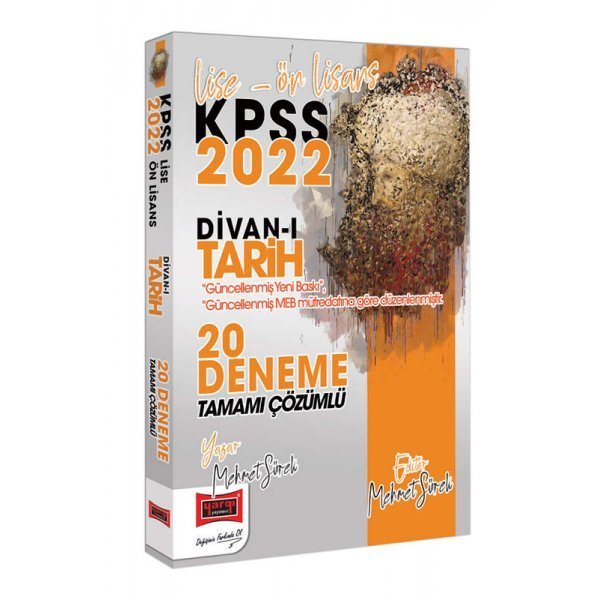 Yargı Yayınları 2022 KPSS Lise Ön Lisans Divanı Tarih Tamamı Çözümlü 20 Deneme