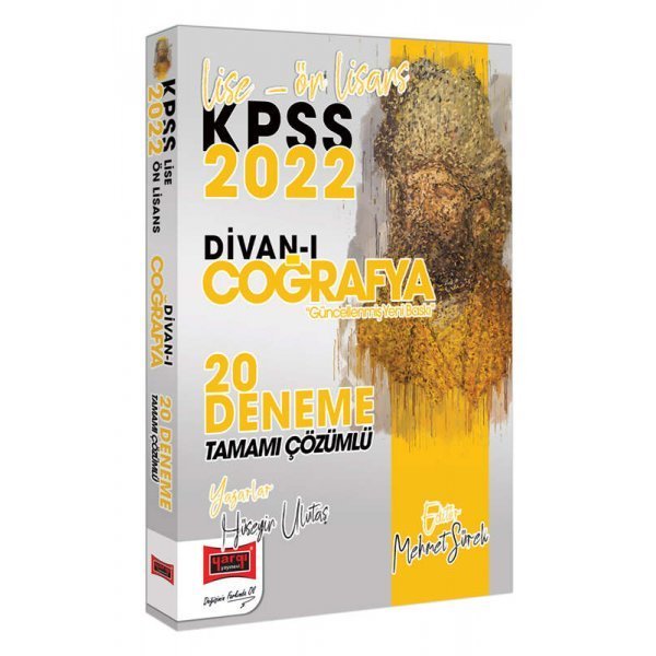 Yargı Yayınları 2022 KPSS Lise Ön Lisans Divanı Coğrafya Tamamı Çözümlü 20 Deneme