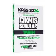 Yediiklim Yayınları KPSS 2024 Ortaöğretim-Önlisans Tarih Konularına Göre Çıkmış Sorular