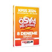 Yediiklim Yayınları 2024 KPSS ÖSYM Ne Sorar Ortaöğretim-Önlisans Fasikül Tamamı Çözümlü 8 Deneme