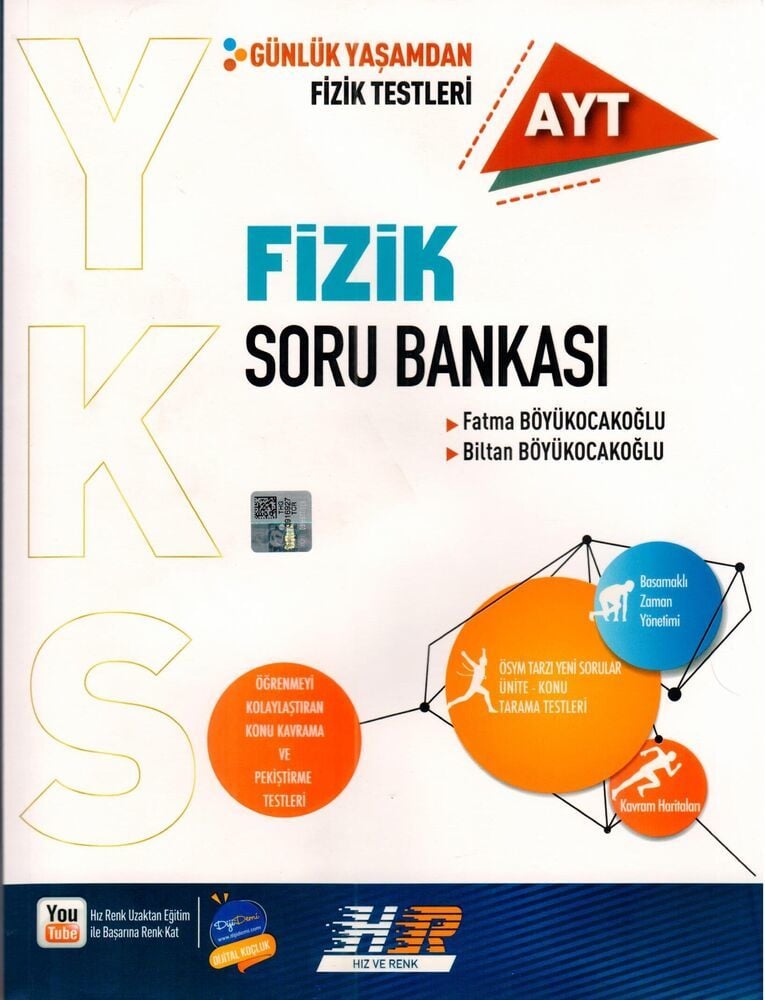 Hız ve Renk Yayınları AYT Fizik Soru Bankası