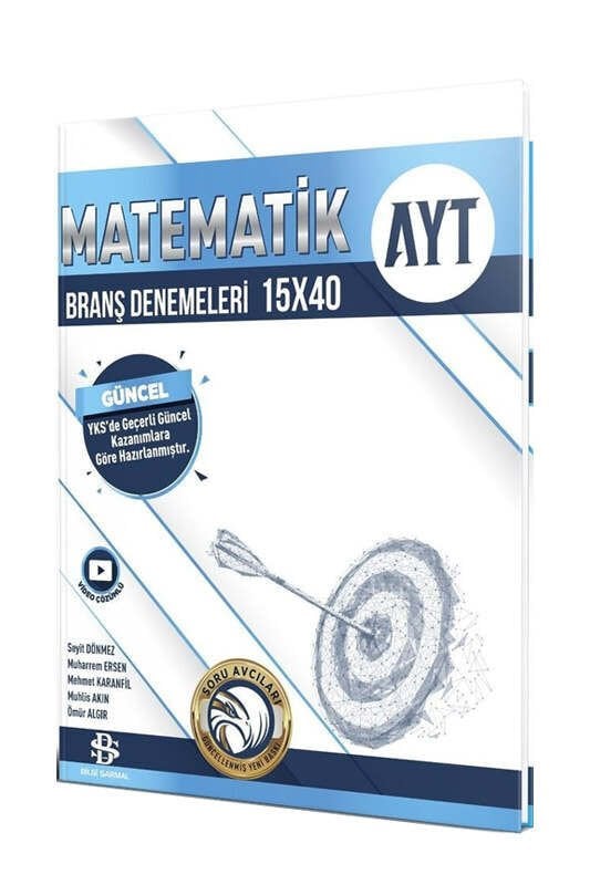 Bilgi Sarmal Yayınları 2023 AYT Matematik 15x40 Branş Denemeleri