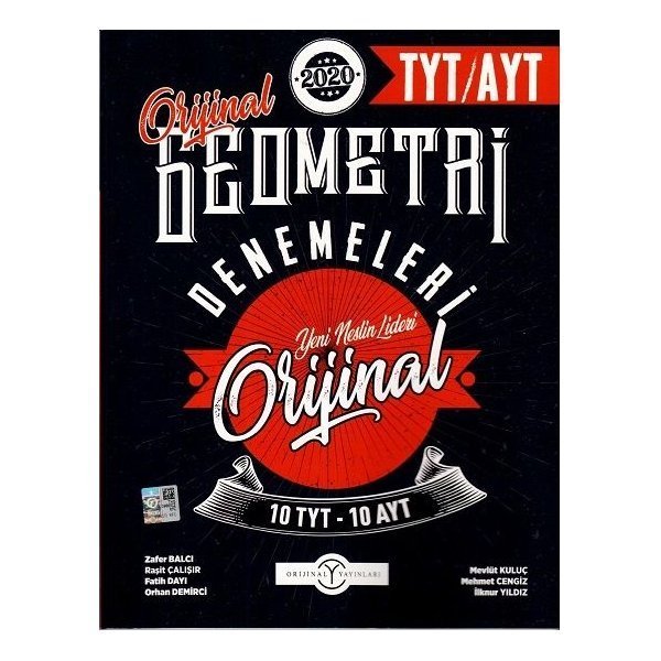 Orijinal Yayınları TYT AYT Orijinal Geometri 10 lu Denemeleri