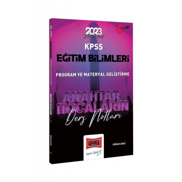 Yargı Yayınları 2023 KPSS Eğitim Bilimleri Anahtar Hocaların Program Geliştirme Ders Notları