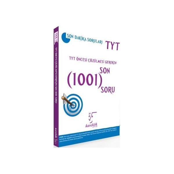 Karekök Yayınları TYT Öncesi Çözülmesi Gereken Son 1001 Soru