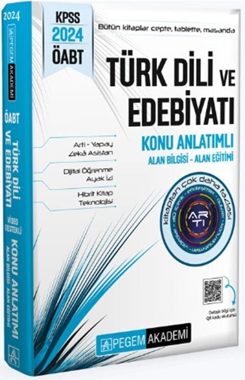 Pegem Yayınları 2024 KPSS ÖABT Türk Dili ve Edebiyat Konu Anlatımlı