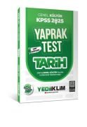 Yediiklim Yayınları 2025 KPSS Genel Kültür Tarih Çek Kopart Yaprak Test