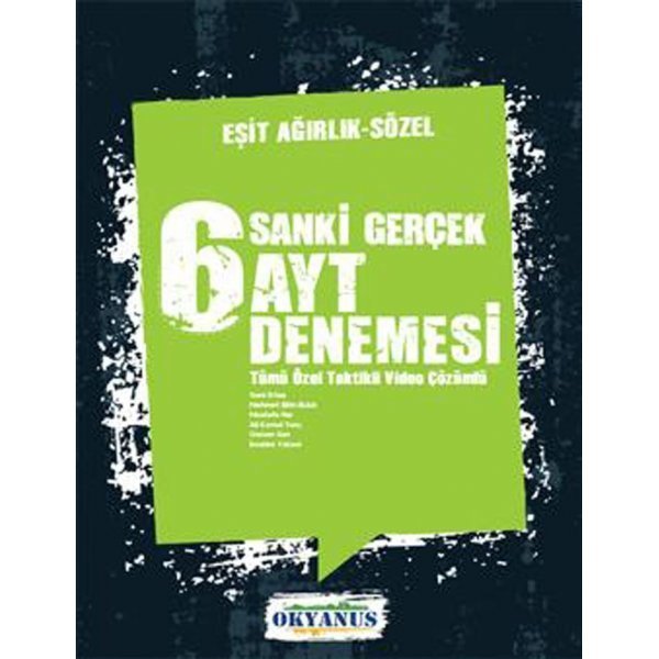 Okyanus Yayınları AYT Eşit Ağırlık Sözel 6 Sanki Gerçek Denemesi