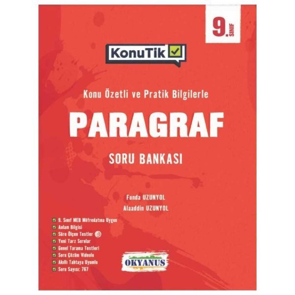 Okyanus Yayınları 9. Sınıf KonuTik Paragraf Soru Bankası