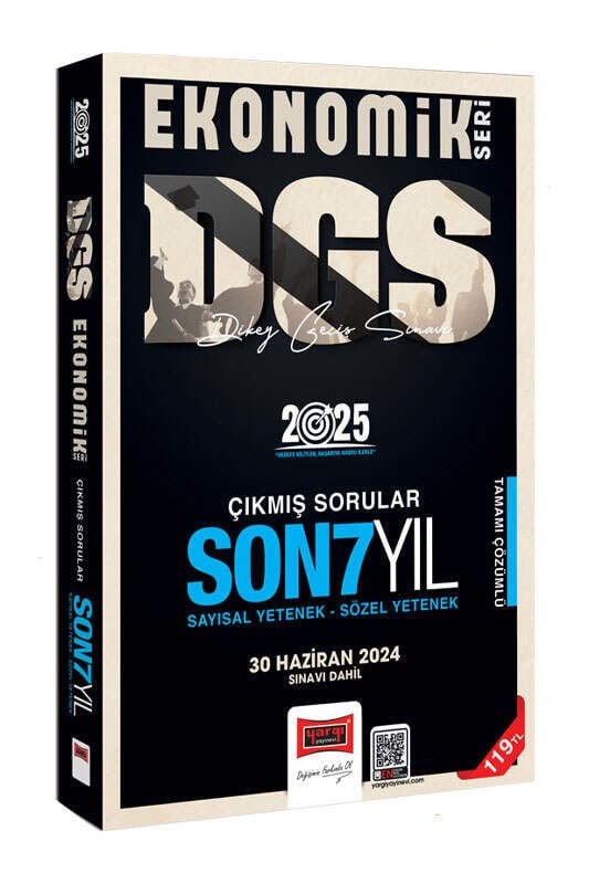 Yargı Yayınları 2025 DGS Ekonomik Seri Son 7 Yıl Sayısal-Sözel Yetenek Çıkmış Sorular