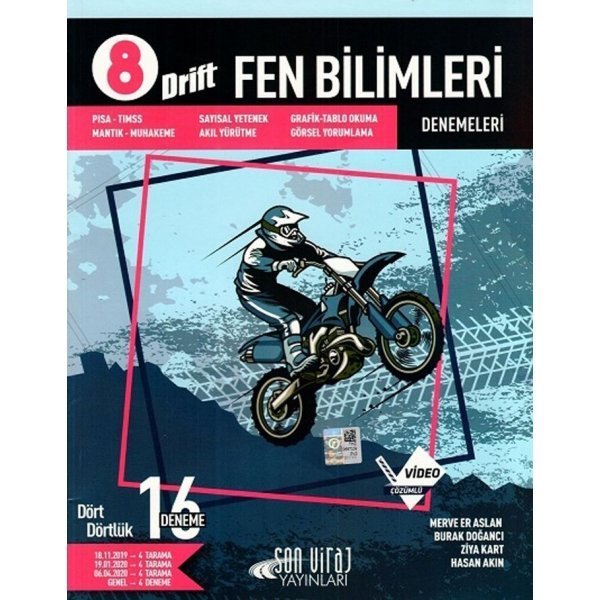 Son Viraj Yayınları 8. Sınıf Fen Bilimleri 16 lı Deneme Drift Serisi