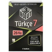Tudem Yayınları 7. Sınıf Türkçe 3 Boyut Beceri Temelli Soru Bankası