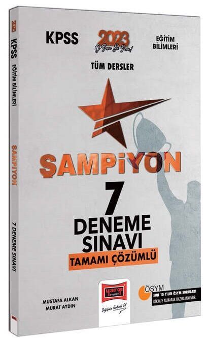Yargı Yayınları 2023 KPSS Eğitim Bilimleri Tüm Dersler Tamamı Çözümlü Şampiyon 7 Deneme