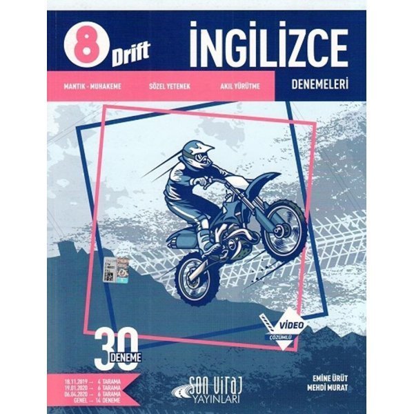 Son Viraj Yayınları 8. Sınıf İngilizce 30 lu Deneme Drift Serisi