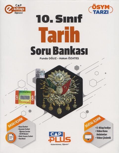 Çap Yayınları 10. Sınıf Anadolu Lisesi Tarih Soru Bankası