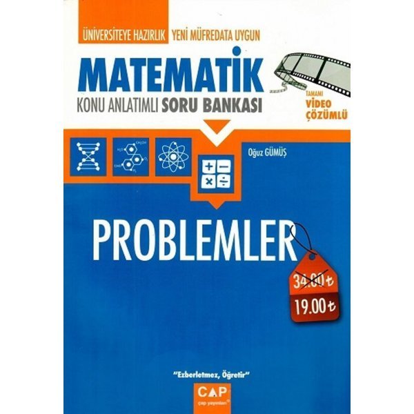 Çap Yayınları Üniversiteye Hazırlık Matematik Problemler Konu Anlatımlı Soru Bankası