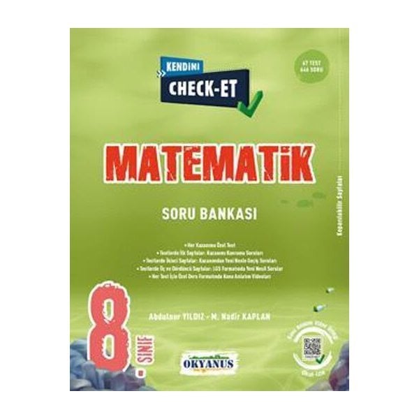 Okyanus Yayınları 8. Sınıf Matematik Kendini Check Et Soru Bankası