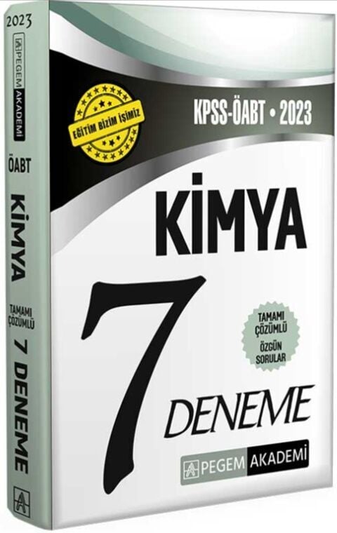 Pegem Yayınları 2023 ÖABT Kimya 7 Deneme