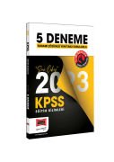 Yargı Yayınları 2023 KPSS Eğitim Bilimleri Tamamı Çözümlü Son Çıkış 5 Deneme Sınavı