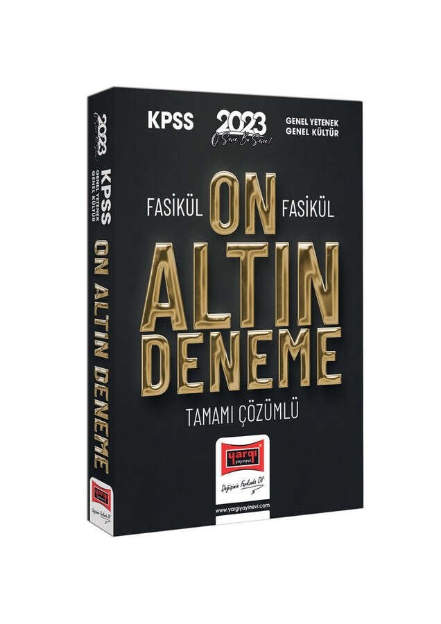 Yargı Yayınları 2023 KPSS GY-GK Fasikül Fasikül Tamamı Çözümlü 10 Altın Deneme