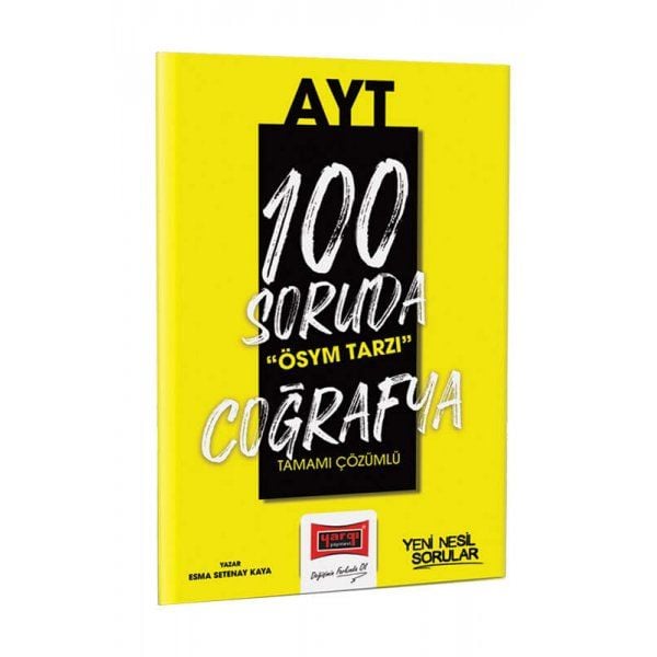 Yargı Yayınları 100 Soruda ÖSYM Tarzı AYT Coğrafya Tamamı Çözümlü Soru Bankası